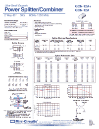 Datasheet QCN-12A+ manufacturer Mini-Circuits